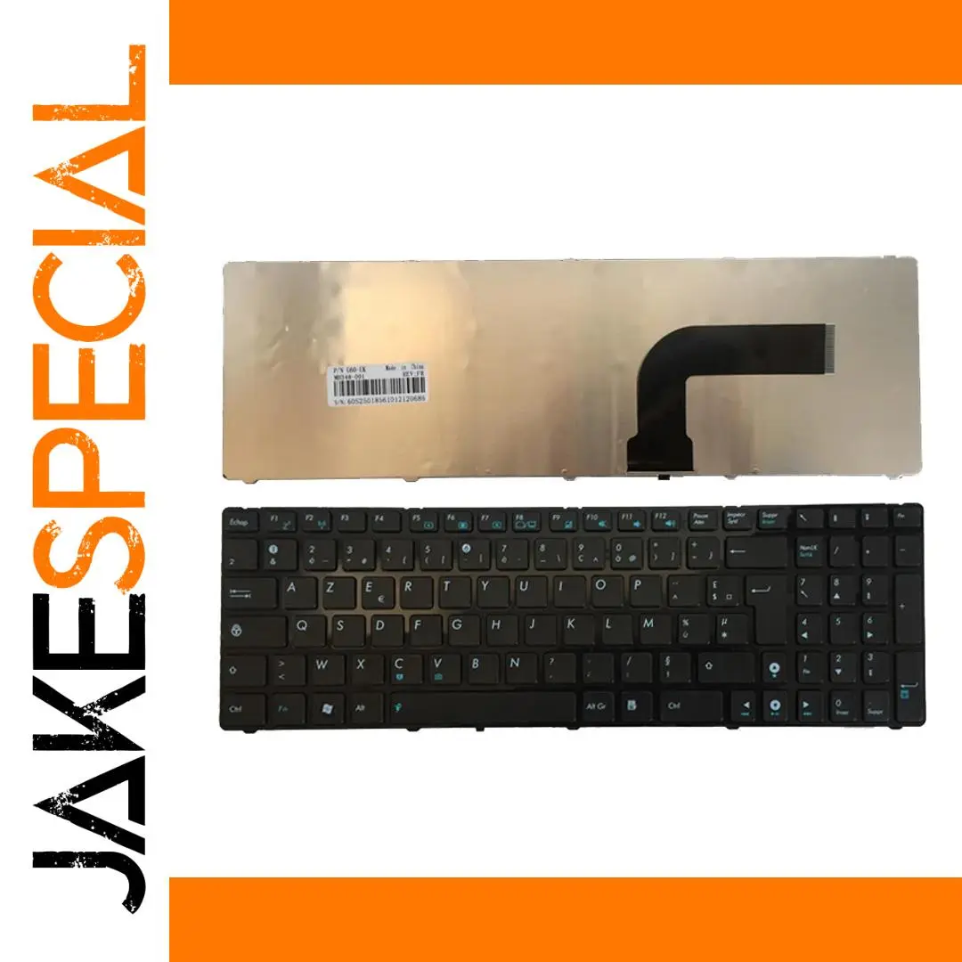 Asus French AZERTY Keyboard Replacement Black 1 Asus French AZERTY Keyboard Replacement Black
