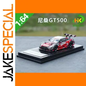 1:64 Scale Red and Black Nissan GT-R Model