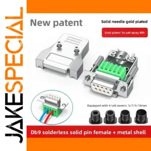 DB9 RS232 Male Connector with Green Terminal Block