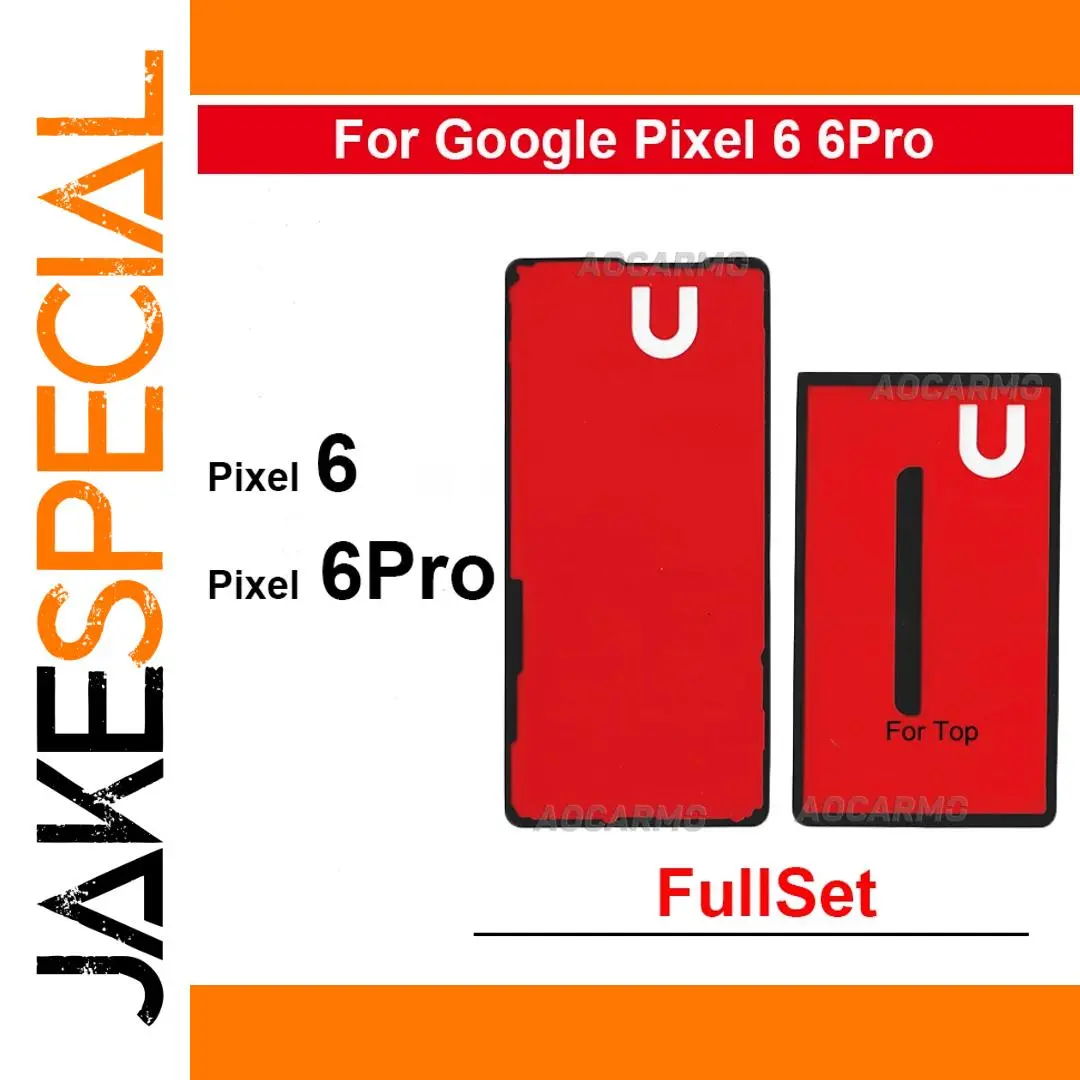 Red Adhesive Back Cover Stickers for Pixel 6 Pro 1 Red Adhesive Back Cover Stickers for Pixel 6 Pro