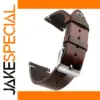Dark Brown Cow Leather Watch Band 20cm Length