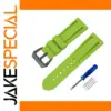 Light Green Silicone Watch Band for 20-26mm Width