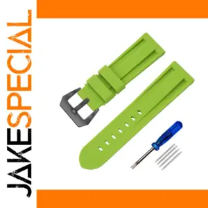 Light Green Silicone Watch Band for 20-26mm Width