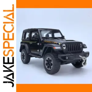 1:24 Black Wrangler Rubicon Diecast Model Car