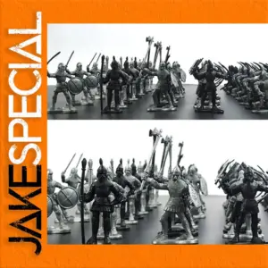 Set of 60 Medieval Military Warrior Figures