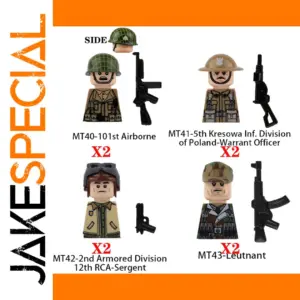 British Military WWII Figure Building Blocks Set