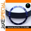 Deep Blue Sloping Aluminium Bezel Insert 37.5mm