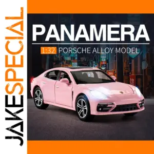 1:32 Pink Porsche Panamera Alloy Model Car
