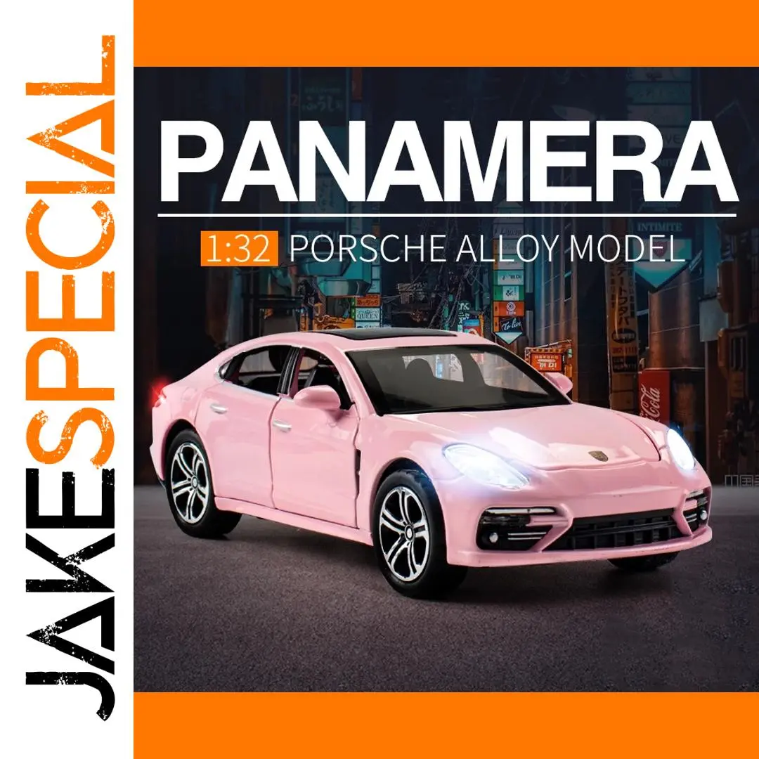 1:32 Pink Porsche Panamera Alloy Model Car 1 1:32 Pink Porsche Panamera Alloy Model Car