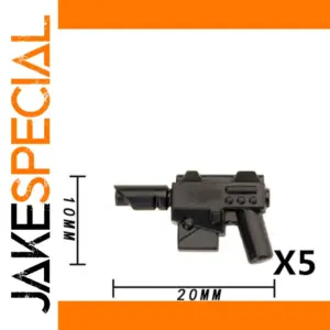 Military Minifigure Toy Guns Pack of Five