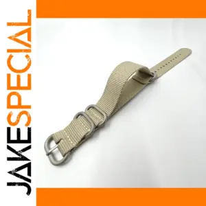 Beige NATO Canvas Watchband 18mm 20mm 22mm 24mm