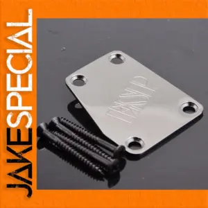 Electric Guitar Neck Plate Model 8039 Chrome Finish