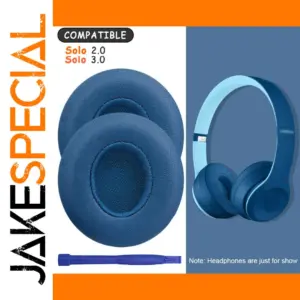 Blue Memory Foam Ear Pads for Beats Solo 2 3