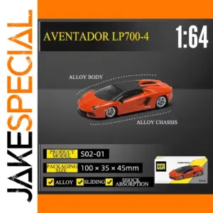 CCA 1:64 Scale Orange Lamborghini Aventador