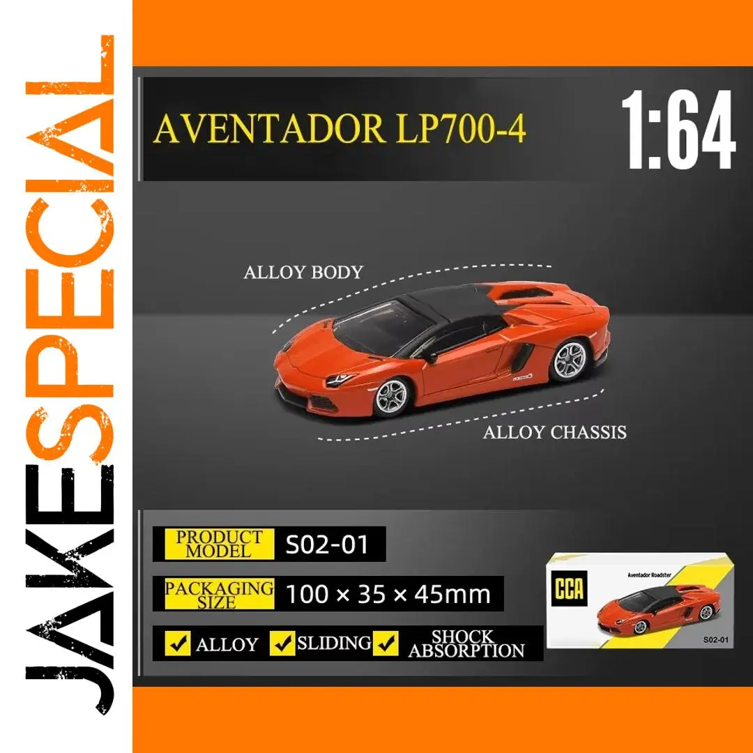 CCA 1:64 Scale Orange Lamborghini Aventador 1 CCA 1:64 Scale Orange Lamborghini Aventador