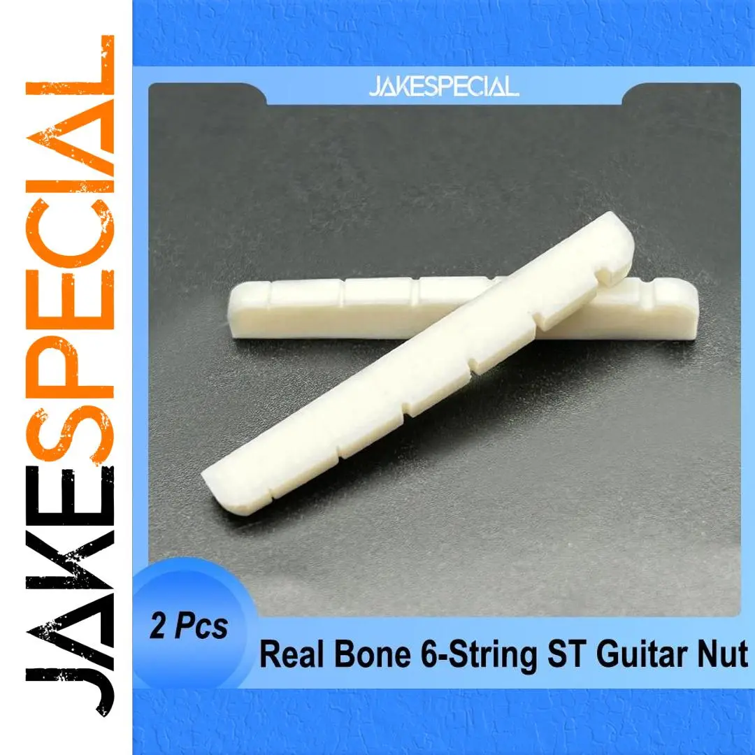 Bone Guitar Nut Set for 6-String Electric Guitars 1 Bone Guitar Nut Set for 6-String Electric Guitars