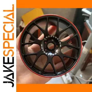 1/5 Scale Black and Red Metal Wheel Model
