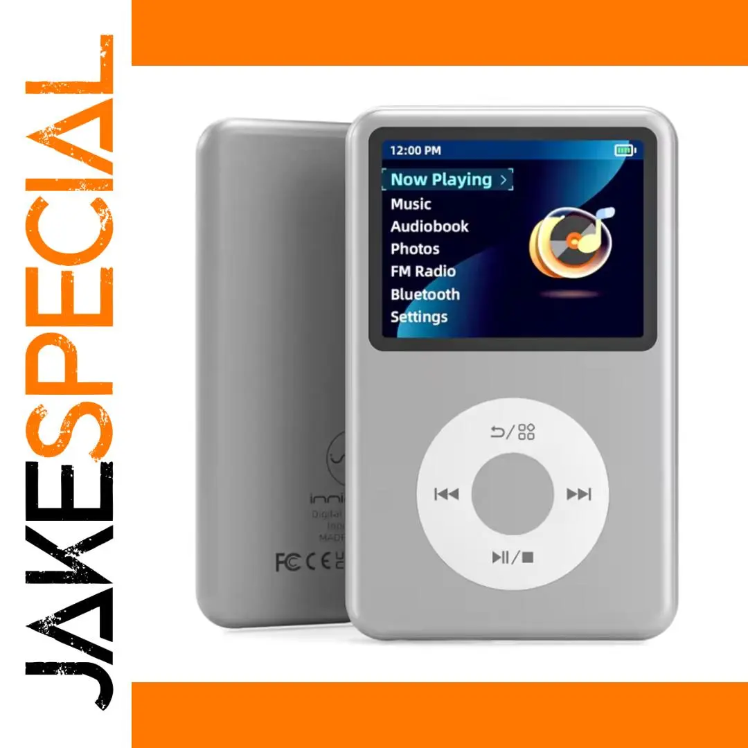 INNIOASIS 128GB Silver MP3 Player with Bluetooth 1 INNIOASIS 128GB Silver MP3 Player with Bluetooth