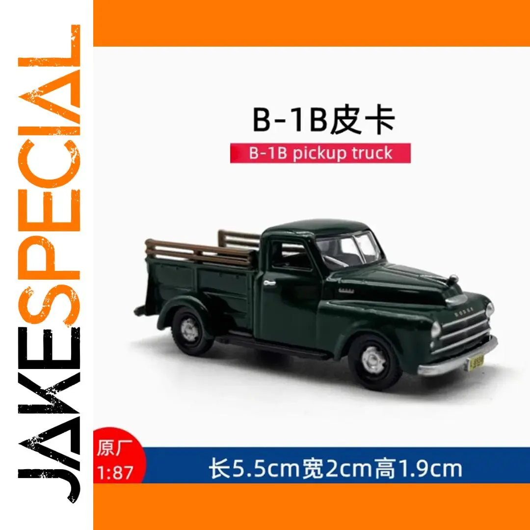 WELLY 1:87 Scale Green Vintage Pickup Model 1 WELLY 1:87 Scale Green Vintage Pickup Model