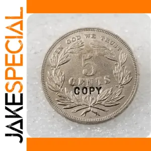 Replica USA 1866 1867 Five Cents Coin
