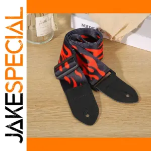 Flame Pattern Guitar Strap for All Guitar Types