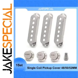 Silver Pickup Cover Set for SSS Electric Guitars