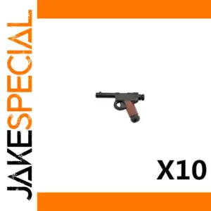 Black Plastic Toy Gun Set of 10