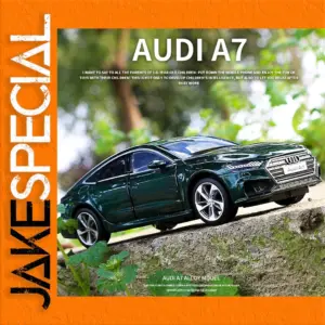 Audi A7 1:32 Diecast Model in Dark Green
