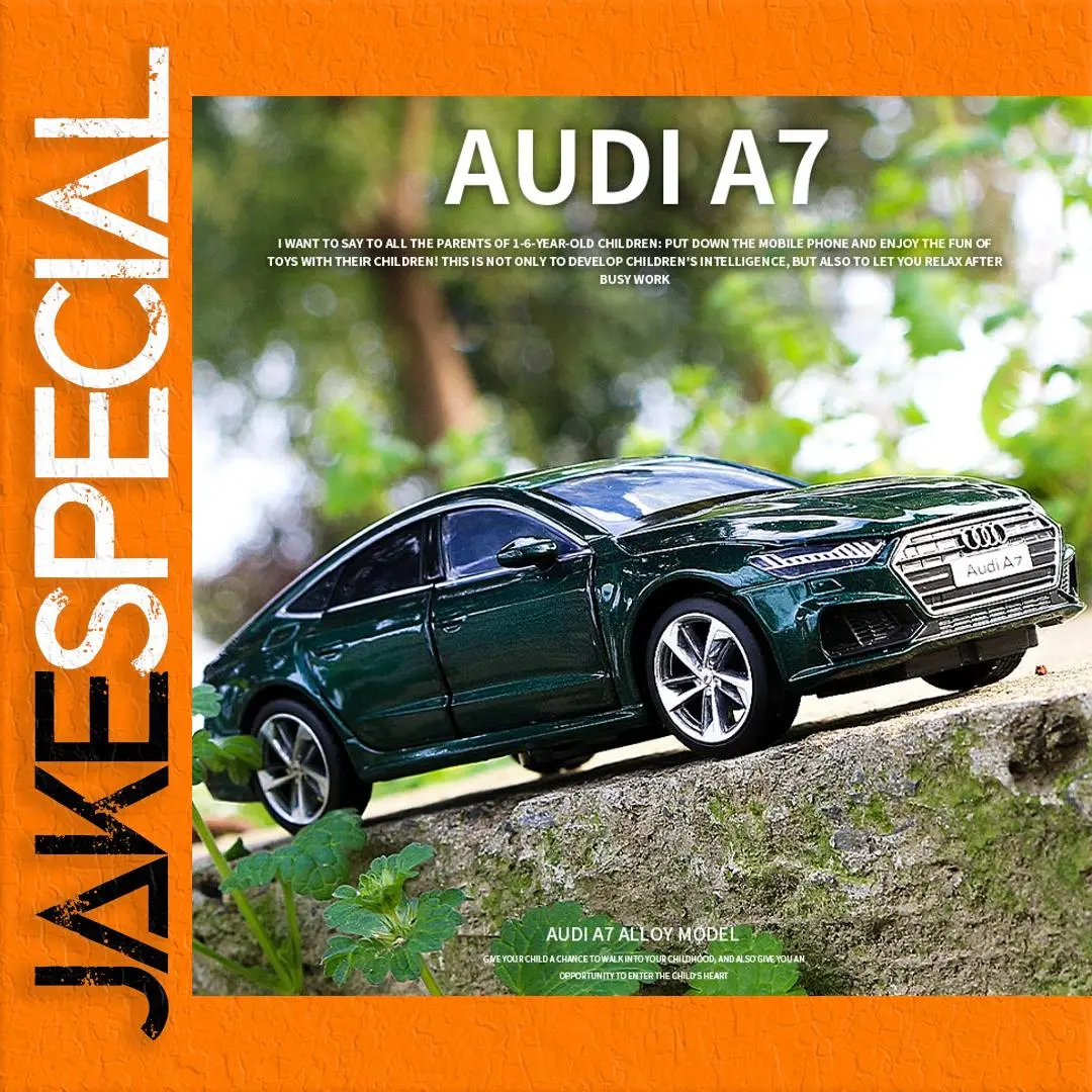 Audi A7 1:32 Diecast Model in Dark Green 1 Audi A7 1:32 Diecast Model in Dark Green