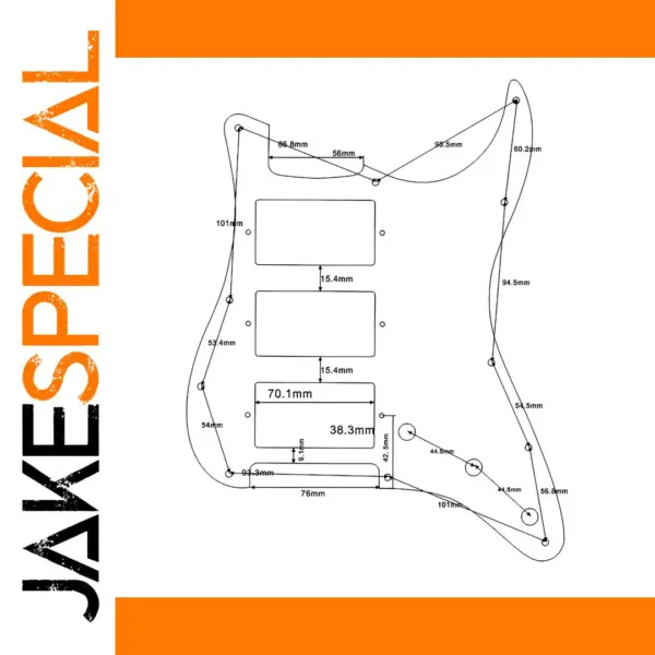 Tortoiseshell ST Guitar Pickguard HHH Replacement - Image 2