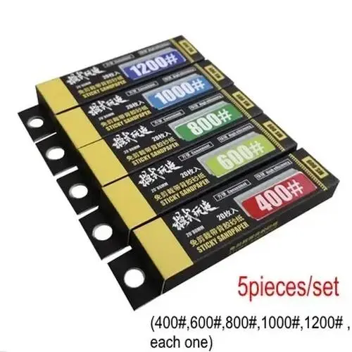 Sticky Sandpaper Set 20 Sheets 400-1200 Grit 11 Sticky Sandpaper Set 20 Sheets 400-1200 Grit - Image 11