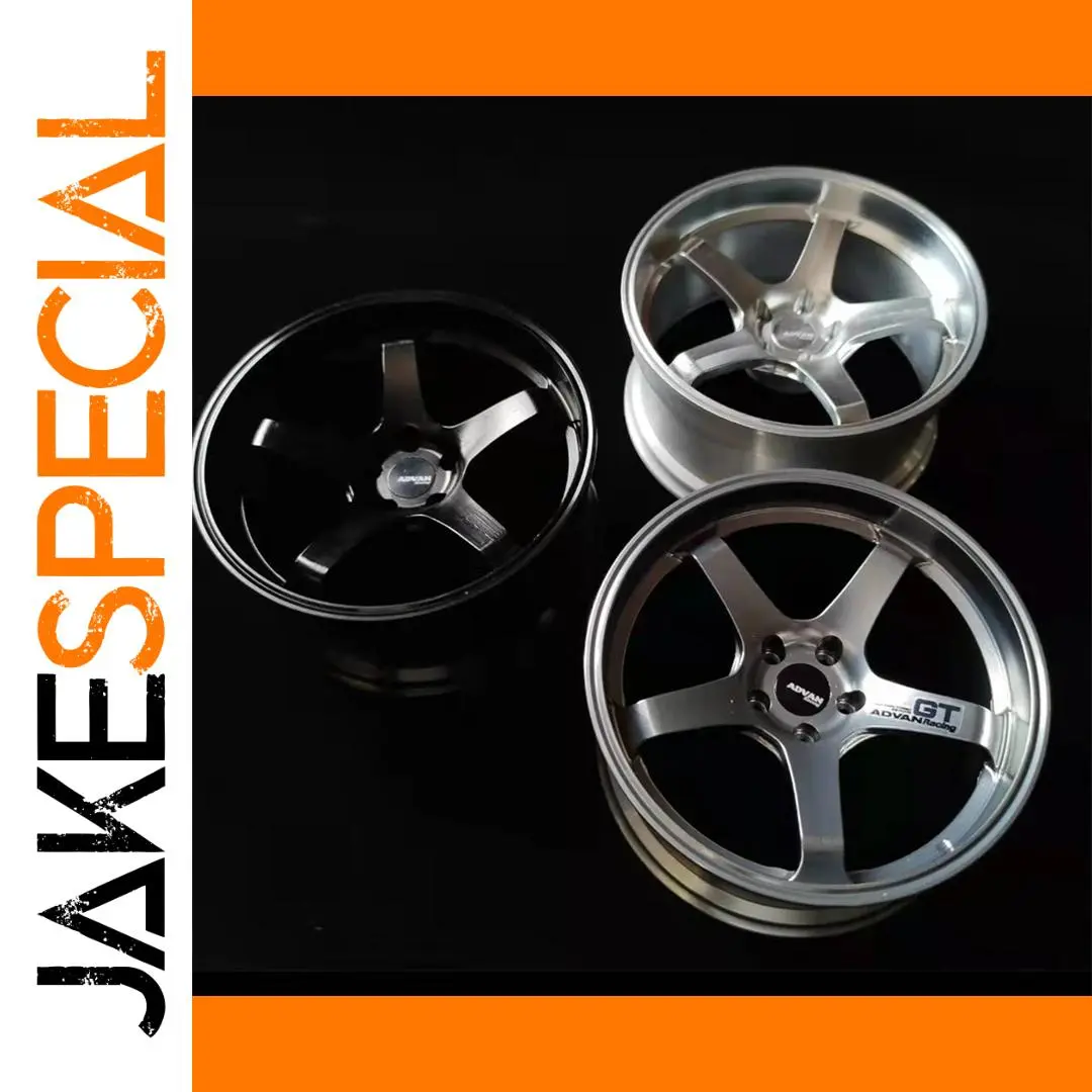 1/5 Scale ADVAN GT Black Car Wheel Model 1 1/5 Scale ADVAN GT Black Car Wheel Model