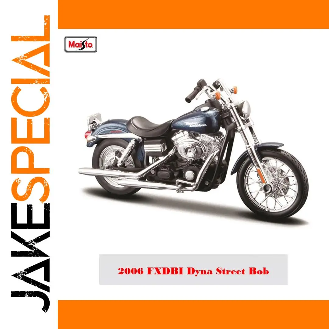 Maisto 1:12 2006 FXDBI Dyna Street Bob Motorcycle 1 Maisto 1:12 2006 FXDBI Dyna Street Bob Motorcycle