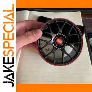 Black Red Trim BBS Car Wheel Model 100mm