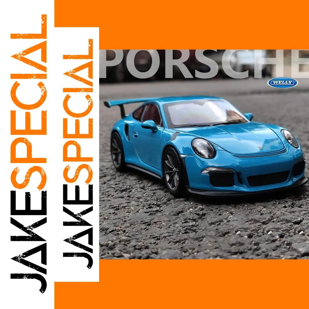WELLY 1:24 Porsche 911 GT3 RS Diecast Model 1 WELLY 1:24 Porsche 911 GT3 RS Diecast Model