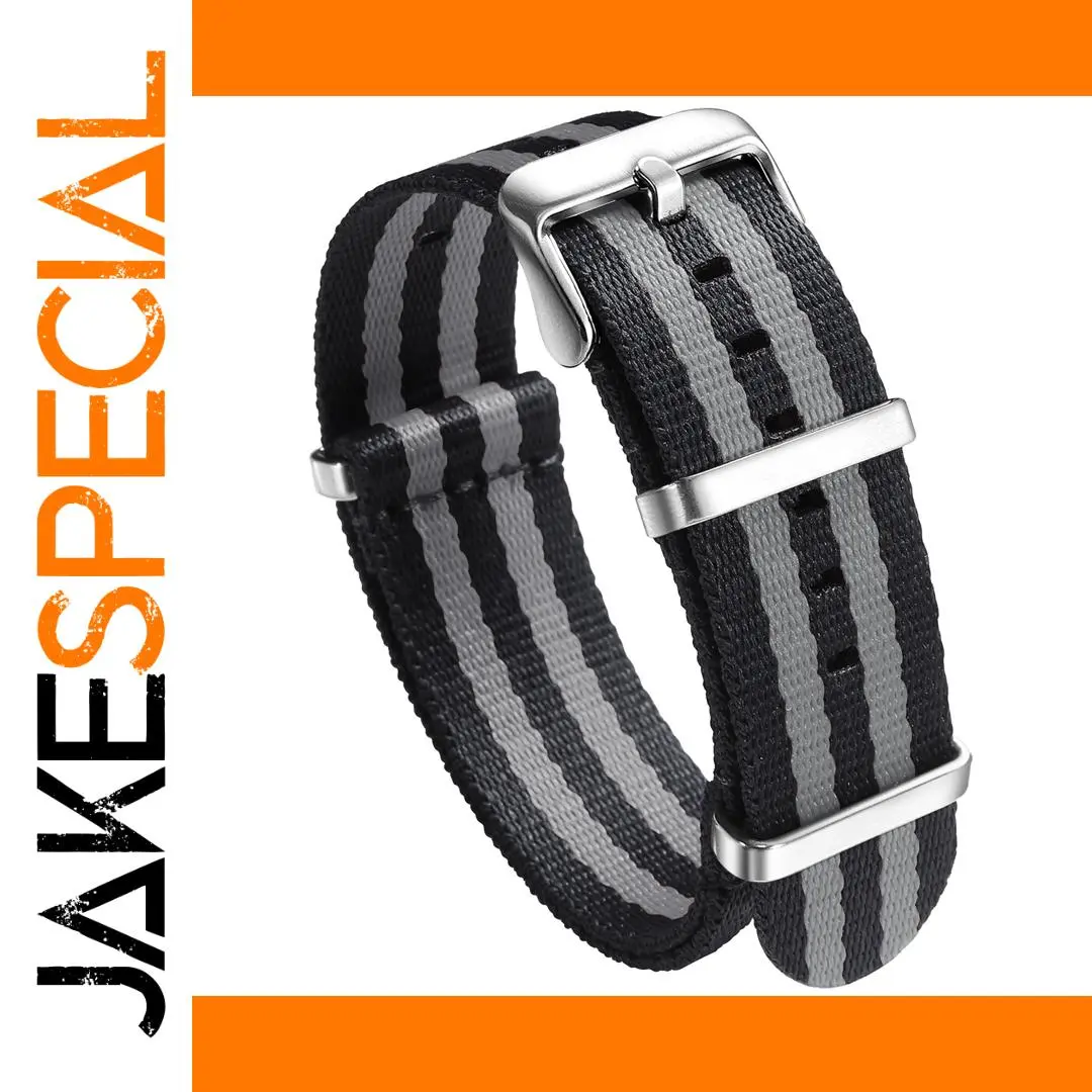 Military Style Nylon Watch Band 20mm 22mm 1 Military Style Nylon Watch Band 20mm 22mm