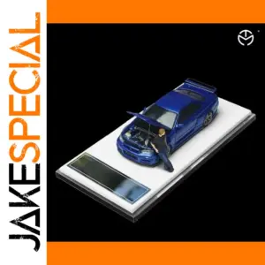 1:64 Blue Skyline GTR R34 Diecast Model Car