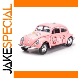 Hello Kitty Pink Volkswagen Beetle Model Car