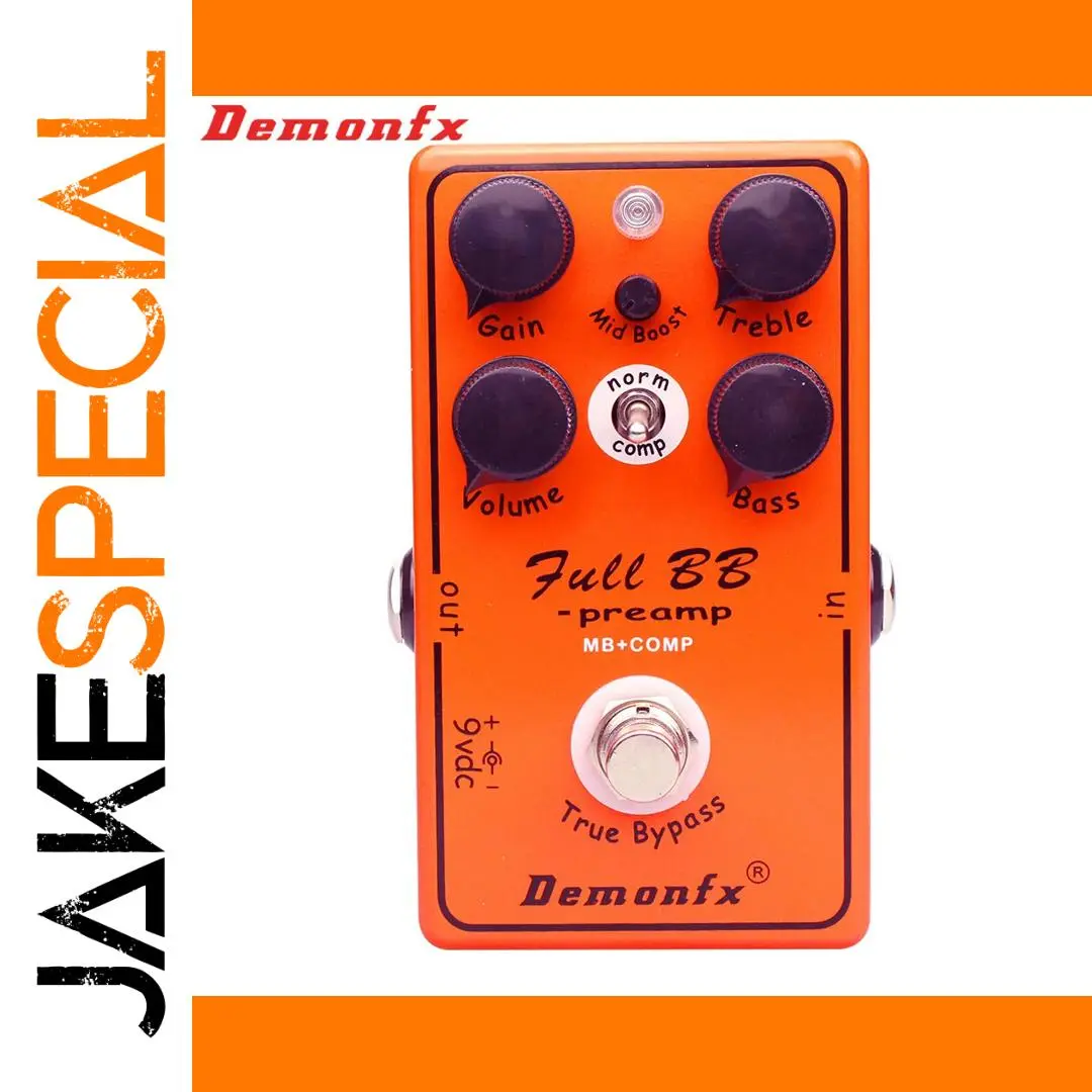 Demonfx Full BB Preamp MB+COMP Effects Pedal 1 Demonfx Full BB Preamp MB+COMP Effects Pedal