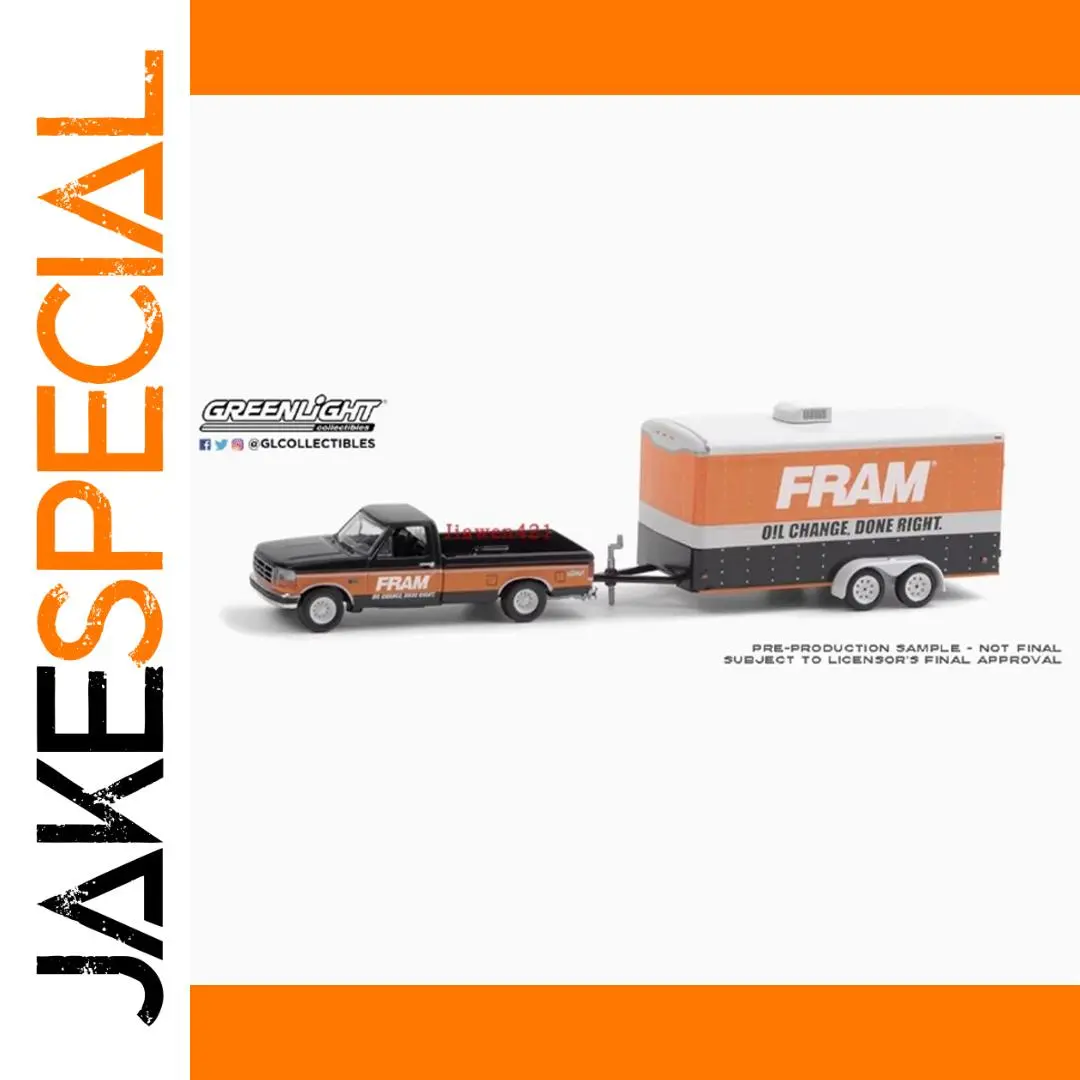 1:64 Scale 1994 Ford F-150 XLT Truck & Trailer 1 1:64 Scale 1994 Ford F-150 XLT Truck & Trailer