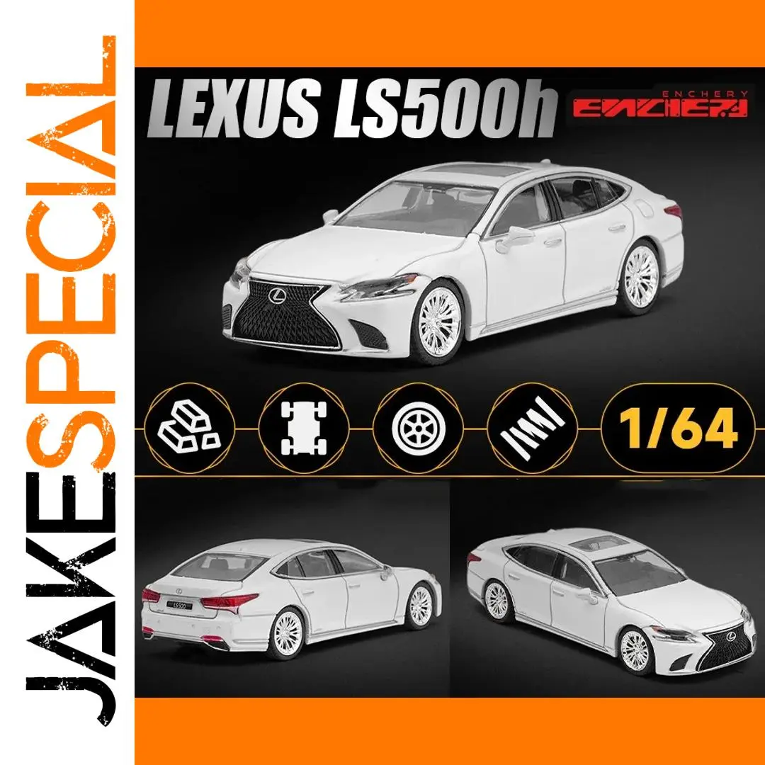 1:64 Lexus LS500h White Diecast Model Car 1 1:64 Lexus LS500h White Diecast Model Car