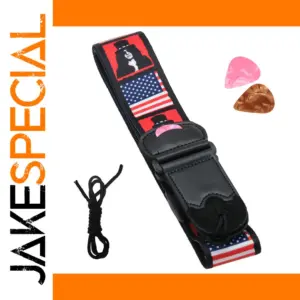 Electric Guitar Strap with Picks and Cord