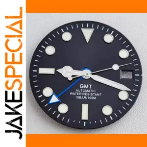 28.5mm Black GMT Watch Dial for NH34 NH35