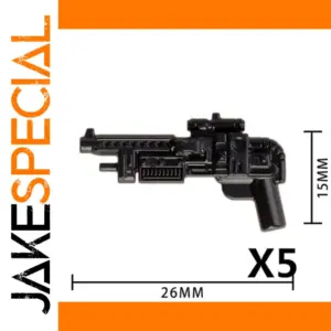 Black Tactical Miniature Gun for Minifigures X5