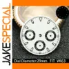 VK63 Movement 29mm White Watch Dial