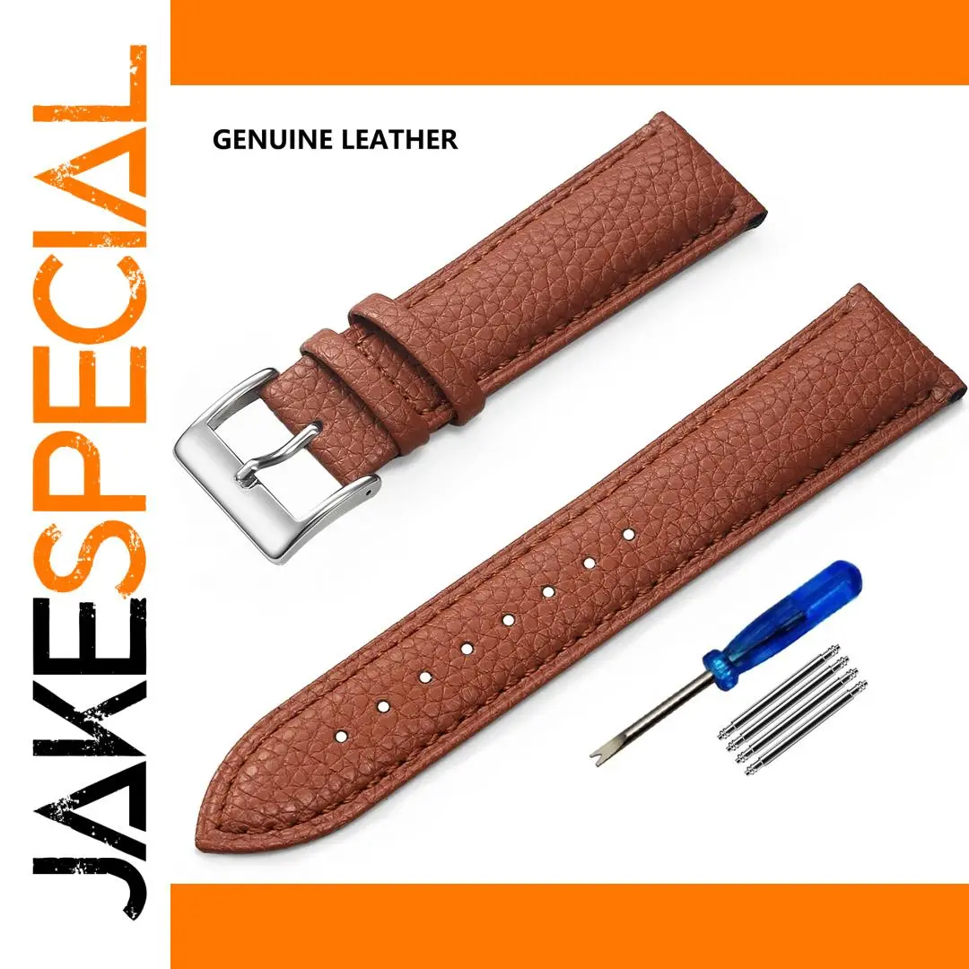 Genuine Leather Watch Band for Various Sizes 1 Genuine Leather Watch Band for Various Sizes
