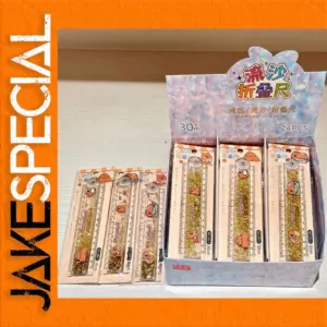 Cartoon Flowing Sand Folding Ruler 30CM