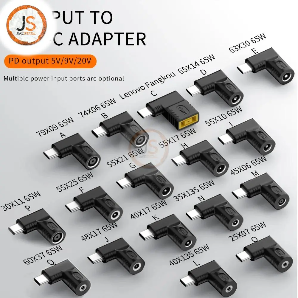 65W USB Type-C to DC Adapter Converter 2 65W USB Type-C to DC Adapter Converter - Image 2