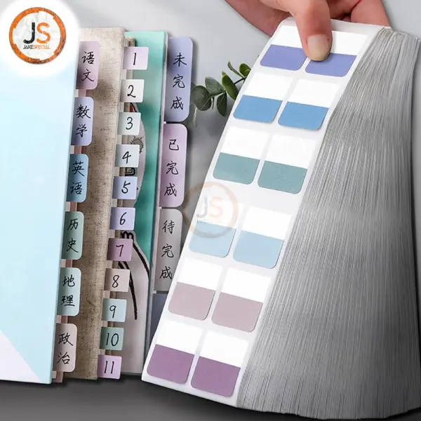 Self-Adhesive Sticky Notes Set in Pastel Colors - Image 3