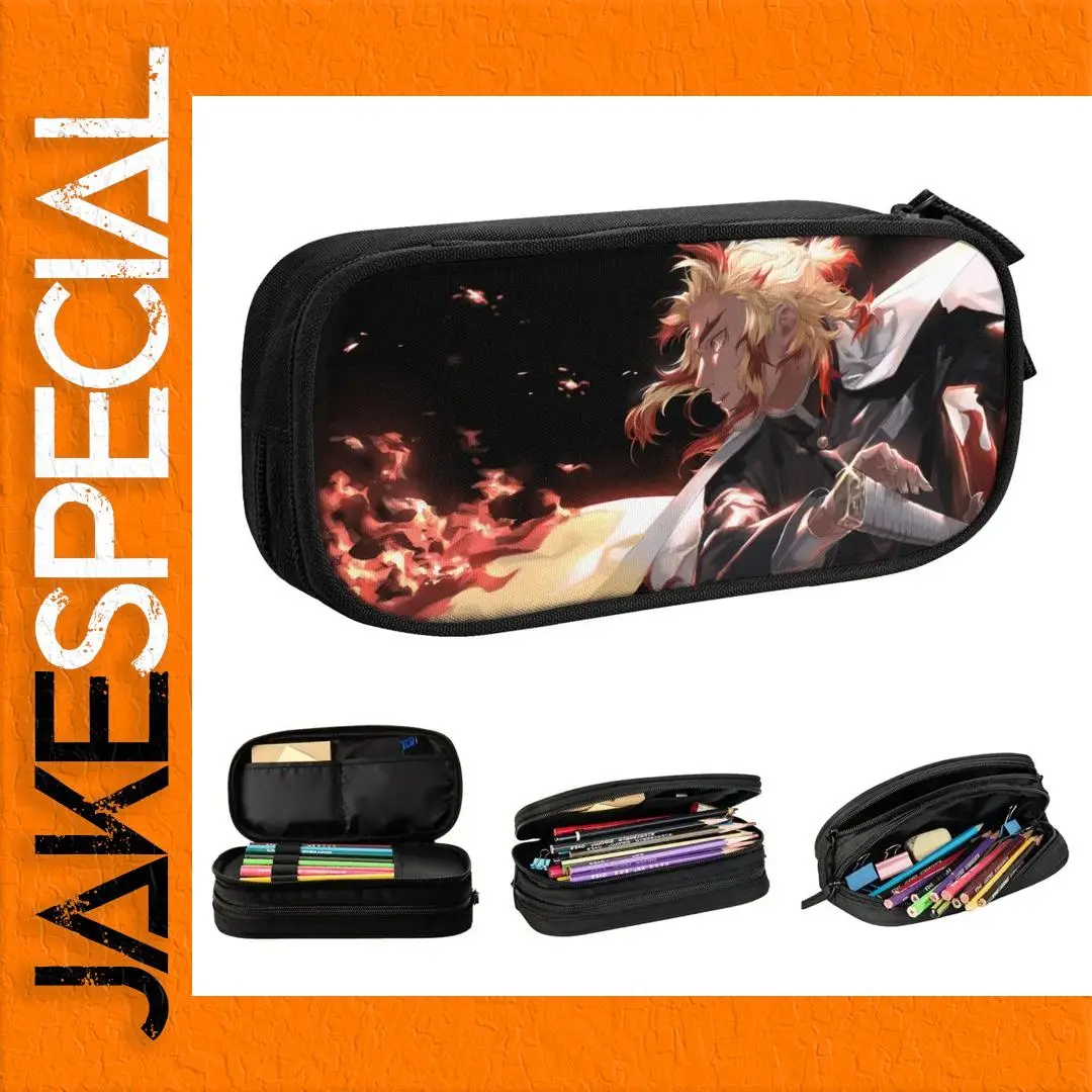 Kyojuro Rengoku Anime Pencil Case 1 Kyojuro Rengoku Anime Pencil Case